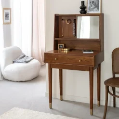 Bureau en bois d'acacia et métal Emiel