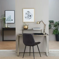 Bureau pupitre en bois et métal Capucine