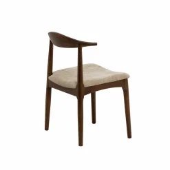 Chaise bois hêtre foncé Aline (lot de 2)