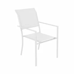 Chaise de jardin blanche Ilona (lot de 2)