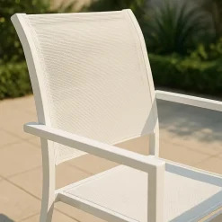 Chaise de jardin blanche Ilona (lot de 2)
