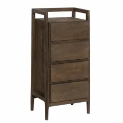 Chiffonnier en bois de manguier marron Emile