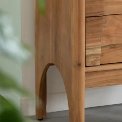 Chiffonnier en marbre et bois d'acacia Calix