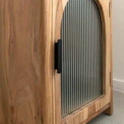 Colonne 1 étagère en bois d'acacia Emyr