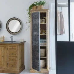 Colonne en bois de manguier Sahara