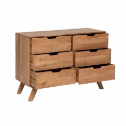 Commode en bois d'acacia massif Iwa