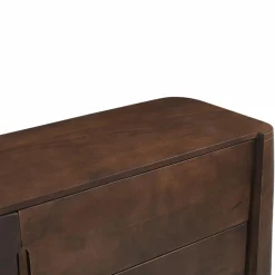 Commode en bois de manguier foncé Liriel