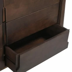 Commode en bois de manguier foncé Liriel