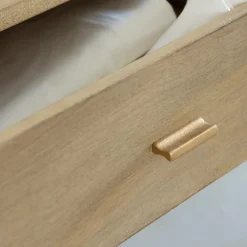 Console en bois de manguier et marbre Hari