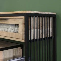 Console en bois de manguier et métal Héloïse