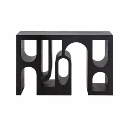 Console en chêne massif noir Octave