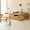 Etagère murale arrondie en bois d'acacia Orane