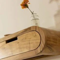 Etagère murale arrondie en bois d'acacia Orane