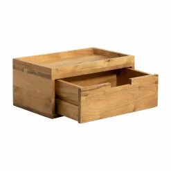 Etagère murale carrée en bois d'acacia Orane