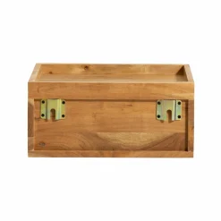 Etagère murale carrée en bois d'acacia Orane