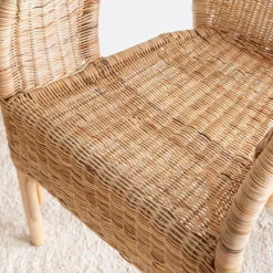 Fauteuil de jardin en rotin Nohan