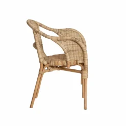 Fauteuil de jardin en rotin Nohan