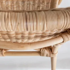 Fauteuil de jardin en rotin Nohan