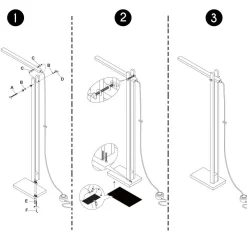 Lampe sur pied articulé LED Malone