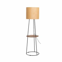 Lampe sur pied avec tablette en jute Odessa