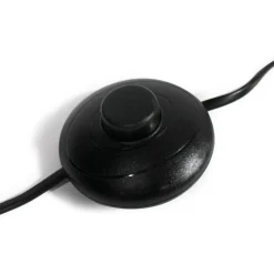 Lampe sur pied en métal et osier Erika