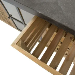 Îlot central en bois recyclé Champêtre