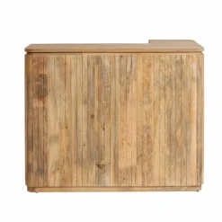 Meuble bar en angle bois de manguier Lou