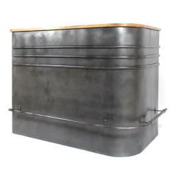 Meuble bar en angle en métal Locker