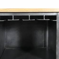 Meuble bar en angle en métal Locker