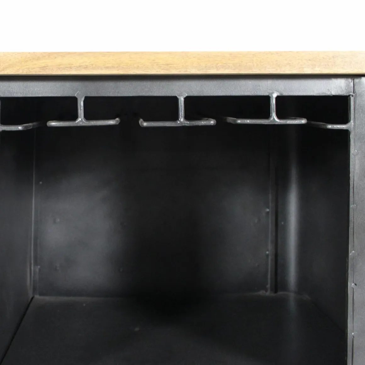 Meuble bar en angle en métal Locker