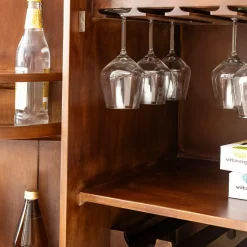 Meuble bar en bois de manguier Elio