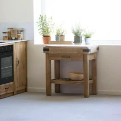 Meuble bas cuisine en bois recyclé Garance