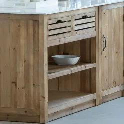 Meuble bas de cuisine 2 tiroirs + 1 étagère Epure