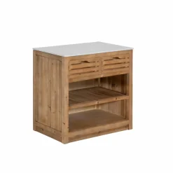 Meuble bas de cuisine 2 tiroirs + 1 étagère Epure