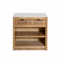 Meuble bas de cuisine 2 tiroirs + 1 étagère Epure