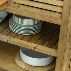 Meuble bas de cuisine 2 tiroirs + 1 étagère Epure