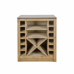 Meuble bas de cuisine range-bouteilles Champêtre