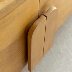 Meuble TV 4 portes en bois de manguier Féodor