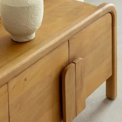 Meuble TV 4 portes en bois de manguier Féodor