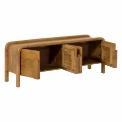 Meuble TV 4 portes en bois de manguier Féodor