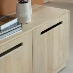 Meuble TV 3 portes en bois de manguier Roni