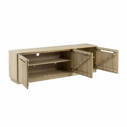 Meuble TV 3 portes en bois de manguier Roni