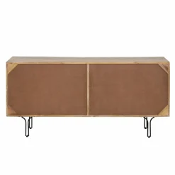 Meuble TV bois de manguier et métal Auxence