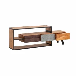 Meuble TV en bois d'acacia Ernest