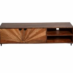 Meuble TV en bois d'acacia Elvira