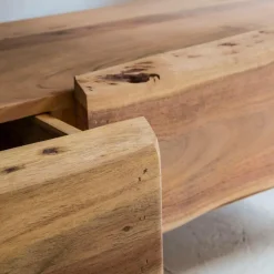 Meuble TV en bois d'acacia 3 tiroirs Tree