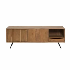 Meuble TV en bois d'acacia Sara