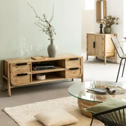 Meuble TV en bois de manguier Nova