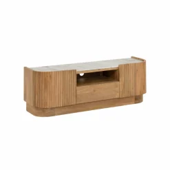 Meuble TV en bois de manguier et marbre Adler