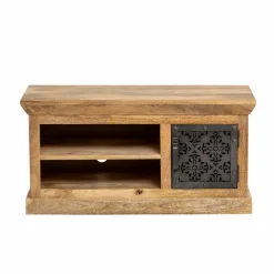Meuble TV en bois de manguier et métal Sahara